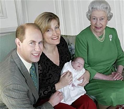 Queen Elizabeth II with her son Prince Edward, her ...