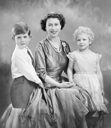 Queen Elizabeth II with Prince Charles and Princess Anne ...