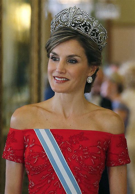 Queen Letizia of Spain s Fleur de Lys tiara revealed | HELLO!