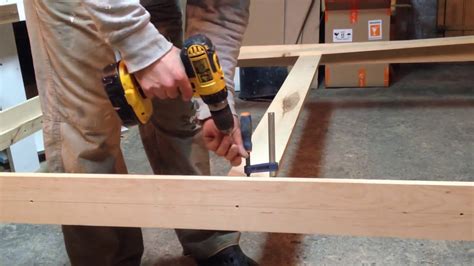 Queen Size Bed Frame DIY   YouTube