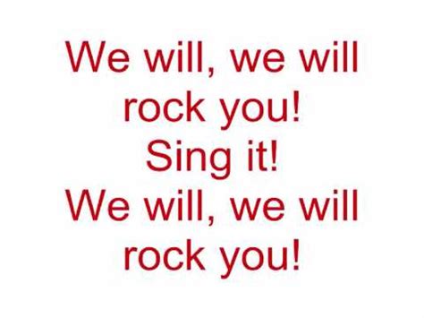 Queen   We will rock you  Lyrics    YouTube