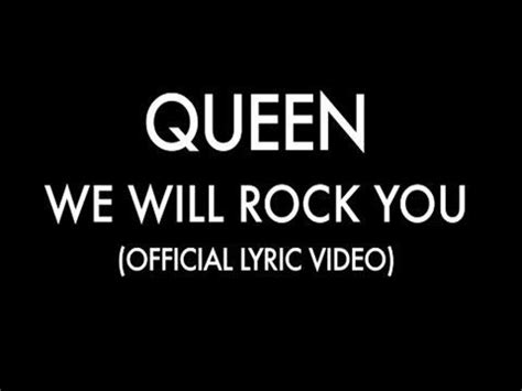 Queen We Will Rock You  Official Lyric Video    Mp3 ...