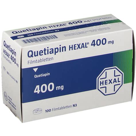 QUETIAPIN HEXAL 400 mg Filmtabletten 100 St   shop ...