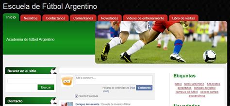 Radiografía web: Escuela de Fútbol Argentino   Webnode blog