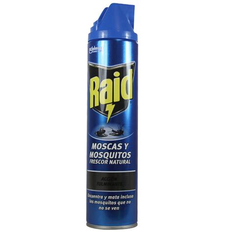 Raid insecticida spray 600ml moscas y mosquitos ...