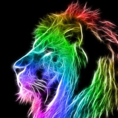 Rainbow lion  @Eatinallthagood  | Twitter