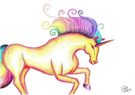 rainbow unicorn by Faye Raven on DeviantArt