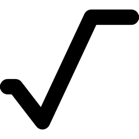 Raiz quadrada símbolo matemático | Download Ícones gratuitos