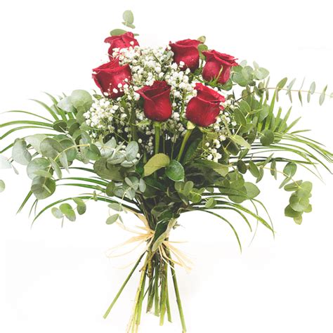 Ramo 6 rosas rojas   FloresNuevas.com