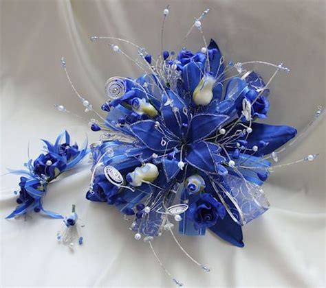 ramo para quinceanera azul royal, royal blue bouquet ...