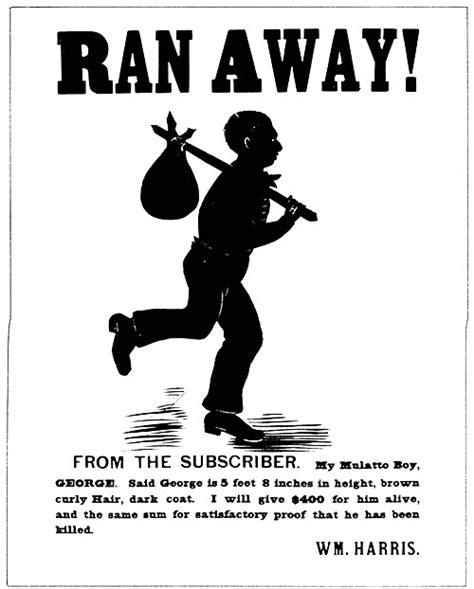 RAN AWAY! | On all issues but one, antebellum southerners ...