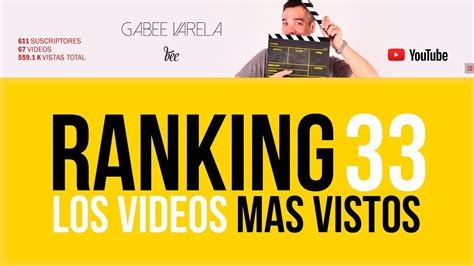 Ranking de MIS videos en Youtube YouTube