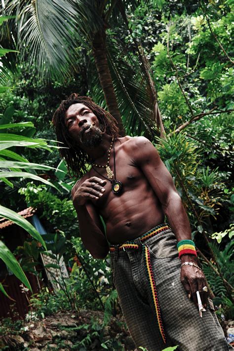 Rastafarian near Kingston, Jamaica, explaining his philosophy and ...