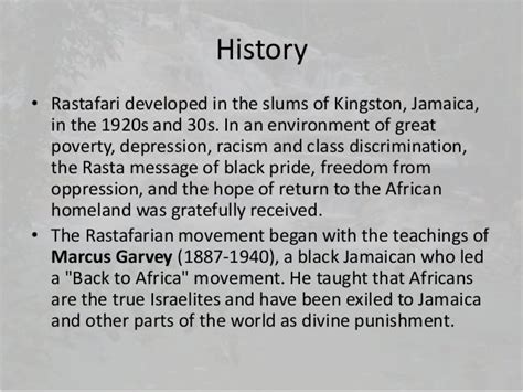 Rastafarianism, The Rastafari Movement