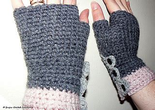Ravelry: Rose   Button Gauntlets pattern by Claire Garland
