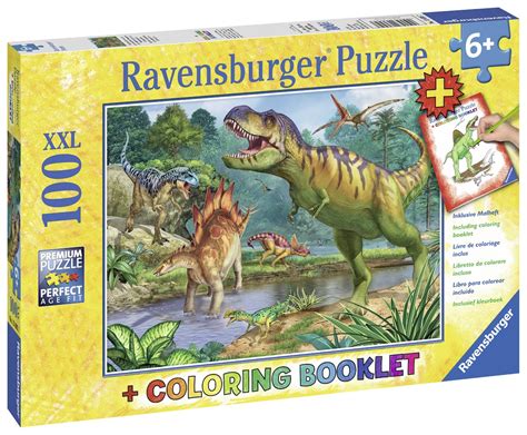 Ravensburger UK 12718 Dinosaurs XXL 200pc Jigsaw Puzzle Toys & Games ...