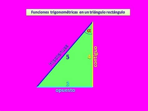 Razones trigonométricas de un ángulo agudo en un triángulo ...