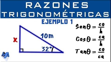 Razones Trigonométricas | Hallar un lado | Ejemplo 1   YouTube