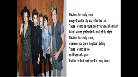 Ready to run   One Direction  lyrics    YouTube