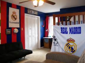Real Madrid colors painted and decorated in Jake s bedroom ...