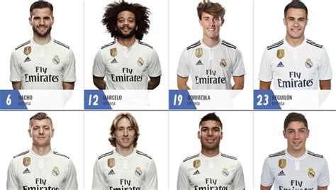 Real Madrid Release Final Squad Numbers for the 2018 19 ...