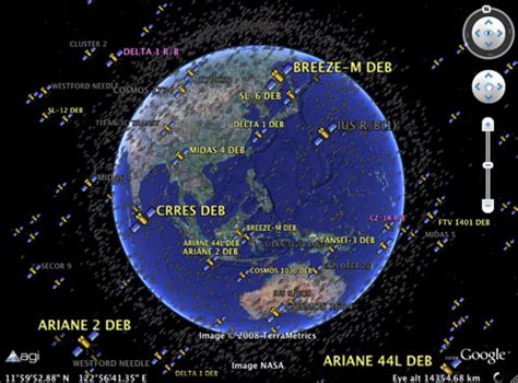 Real Time Satellite Tracking Google Earth   The Earth ...