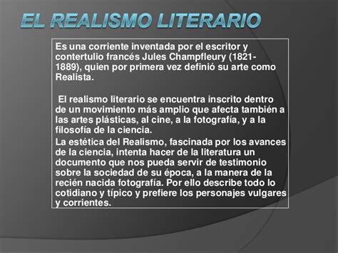 Realismo Literario