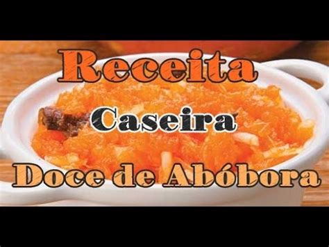 Receita de Doce de Abóbora | Caseiro   #BK3   YouTube