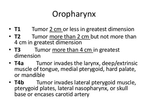 Recent guidelines in management of oral and oropharyngeal ...