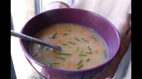 Receta de Sopa de Zanahoria y guisantes con copos de avena ...