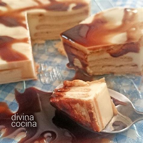 Receta de tarta de galletas y chocolate blanco   Divina Cocina