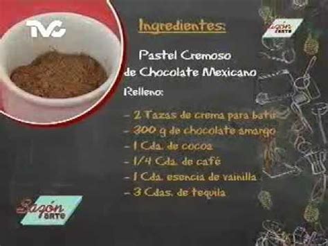 Receta para preparar Pastel Cremoso de Chocolate Mexicano ...