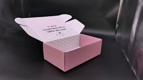 Reciclada Pequeño Cartón Corrugado Rosa Envío Cajas De ...
