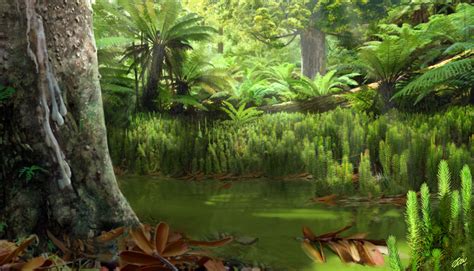 Reconstruction of a Cretaceous Period forest by Óscar ...