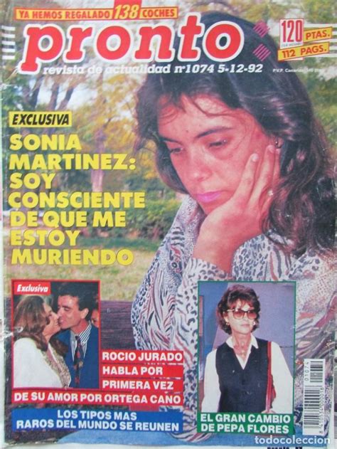 recorte revista pronto nº 1074 1992 sonia marti   Comprar Revista ...