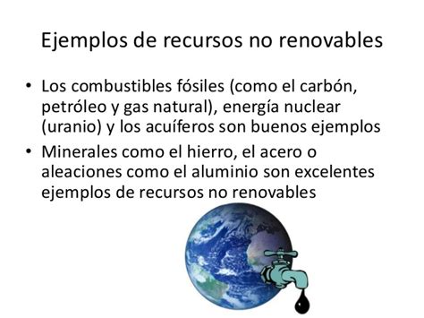 Recursos naturales no renovables
