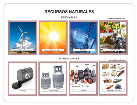 Recursos naturales: Renovables y No renovables ...