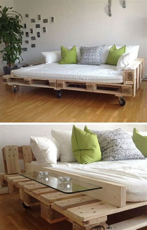 recycled furniture pallets sofa table practical ...