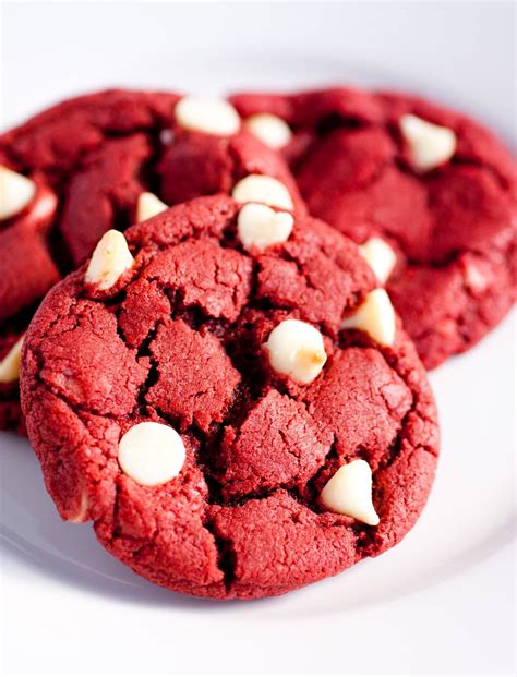 Red Velvet White Chocolate Chip Cookies   Cooking Classy