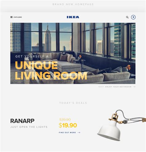 Redesigning the Website of IKEA on Behance