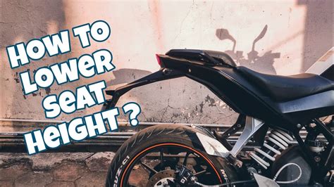 Reduce Motorcycle Seat Height   3 Ways to do it | Bike Talks EP. 3 ...