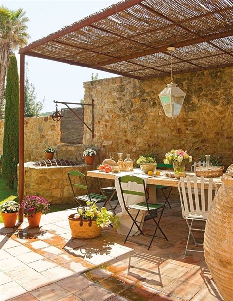 Refined Provence Styled Terrace Decor Ideas | Patio Ideas ...