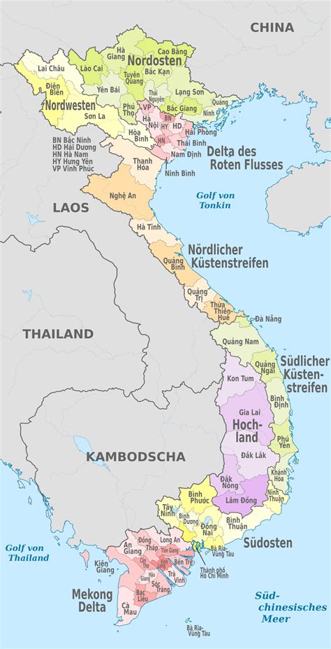 Regioni del Vietnam   Wikipedia