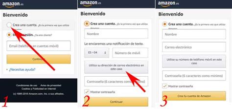 Registrarse en Amazon por primera vez  PC • teléfono móvil