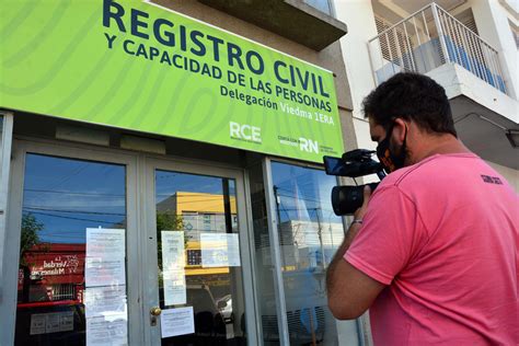 Registros civiles de Río Negro con atención parcial