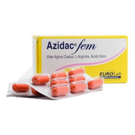 Regulador de Ciclo Menstrual Azidac Fem Eurolab x 32 Cápsulas ...