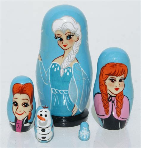 Reina Elsa aventura congelada las munecas rusas, estilo de los dibujos ...