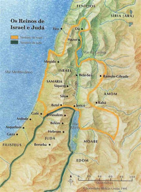 Reino de Davi e Salomão: Israel e Judá   Mapas Bíblicos