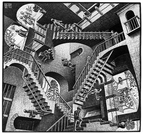 Relatividad – Maurits Escher ️   Es: Asher Maurits