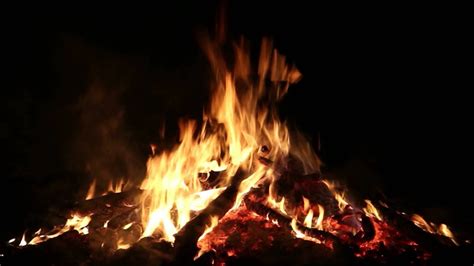 Relaxing Campfire with Crackling Fire Sounds  Full HD ...
